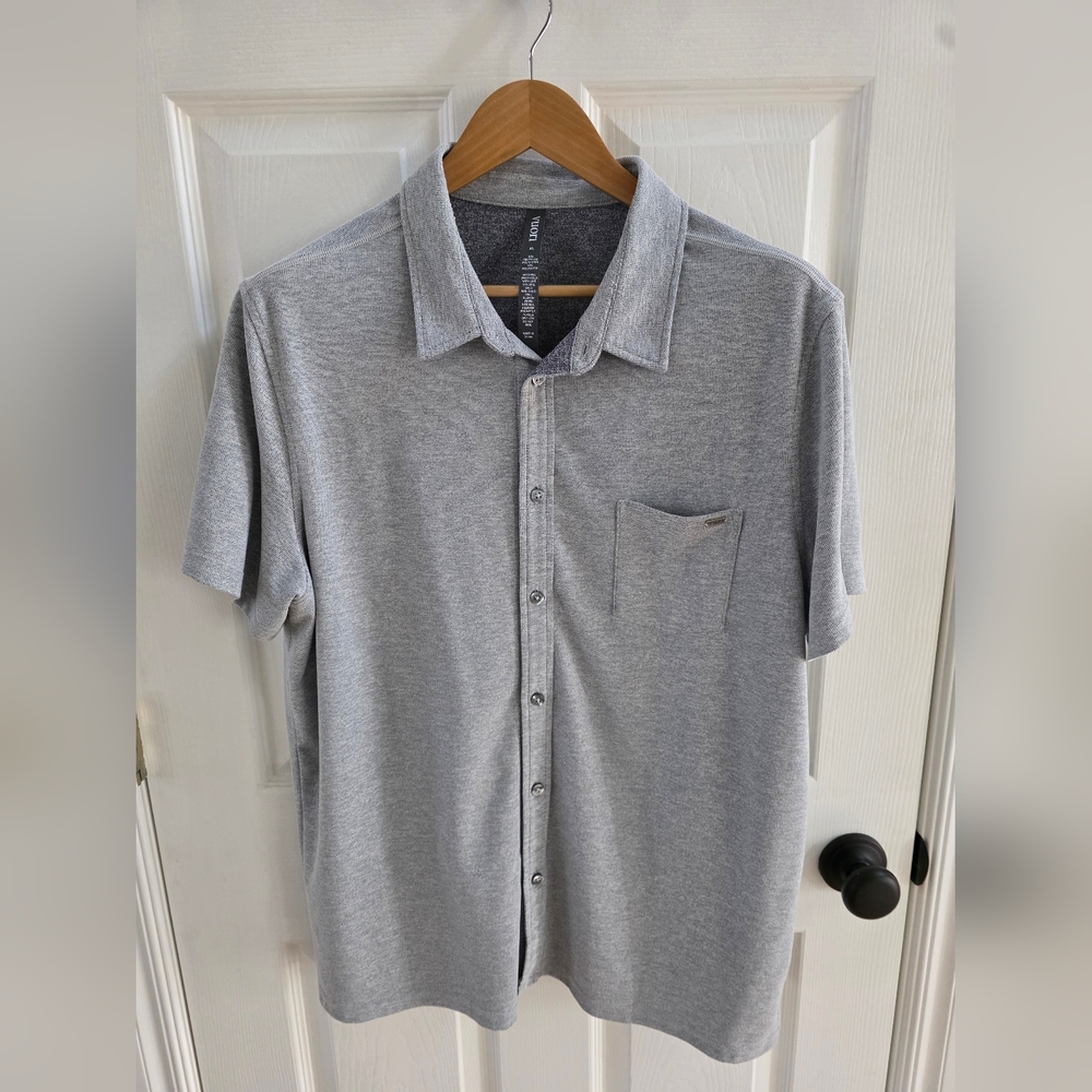 Vuori Light Gray Casual Button Down Shirt